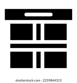 box icon or logo isolated sign symbol vector illustration - high quality black style vector icons