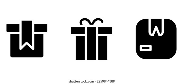 box icon or logo isolated sign symbol vector illustration - high quality black style vector icons