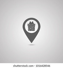 Box icon or logo in modern line style. High quality black outline pictogram for web site design and mobile apps. Vector illustration on a white background.