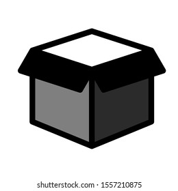 Box icon or logo in modern line style