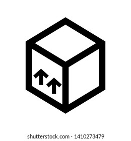 Box icon or logo in modern style. High quality for web site design and mobile apps. Vector illustration on a white background. - Vector

