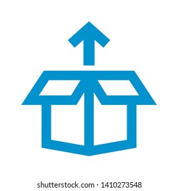 Box icon or logo in modern style. High quality for web site design and mobile apps. Vector illustration on a white background. - Vector
