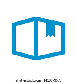 Box icon or logo in modern style. High quality for web site design and mobile apps. Vector illustration on a white background. - Vector
