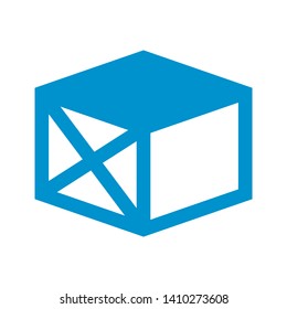 Box icon or logo in modern style. High quality for web site design and mobile apps. Vector illustration on a white background. - Vector
