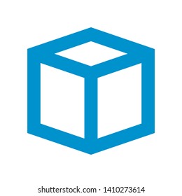 Box icon or logo in modern style. High quality for web site design and mobile apps. Vector illustration on a white background. - Vector

