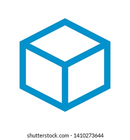 Box icon or logo in modern style. High quality for web site design and mobile apps. Vector illustration on a white background. - Vector

