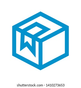 Box icon or logo in modern style. High quality for web site design and mobile apps. Vector illustration on a white background. - Vector
