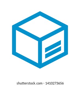 Box icon or logo in modern style. High quality for web site design and mobile apps. Vector illustration on a white background. - Vector
