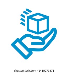 Box icon or logo in modern style. High quality for web site design and mobile apps. Vector illustration on a white background. - Vector
