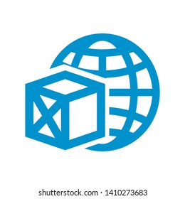 Box icon or logo in modern style. High quality for web site design and mobile apps. Vector illustration on a white background. - Vector
