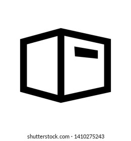 Box icon or logo in modern style. High quality for web site design and mobile apps. Vector illustration on a white background. - Vector
