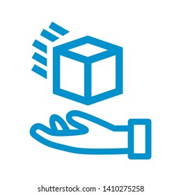 Box icon or logo in modern style. High quality for web site design and mobile apps. Vector illustration on a white background. - Vector
