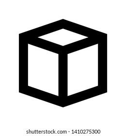 Box icon or logo in modern style. High quality for web site design and mobile apps. Vector illustration on a white background. - Vector
