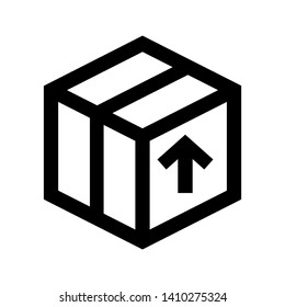 Box icon or logo in modern style. High quality for web site design and mobile apps. Vector illustration on a white background. - Vector
