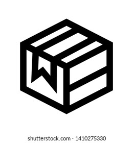 Box icon or logo in modern style. High quality for web site design and mobile apps. Vector illustration on a white background. - Vector
