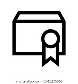 Box icon or logo in modern style. High quality for web site design and mobile apps. Vector illustration on a white background. - Vector
