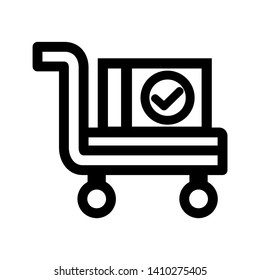 Box icon or logo in modern style. High quality for web site design and mobile apps. Vector illustration on a white background. - Vector
