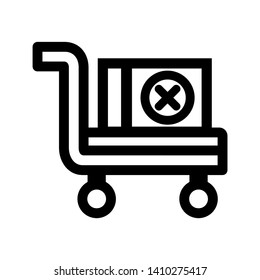 Box icon or logo in modern style. High quality for web site design and mobile apps. Vector illustration on a white background. - Vector
