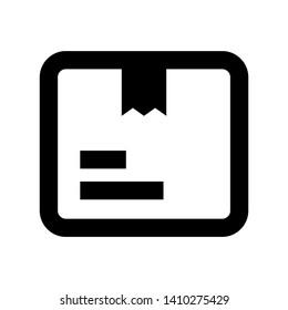 Box icon or logo in modern style. High quality for web site design and mobile apps. Vector illustration on a white background. - Vector
