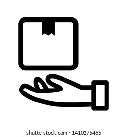 Box icon or logo in modern style. High quality for web site design and mobile apps. Vector illustration on a white background. - Vector
