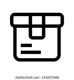 Box icon or logo in modern style. High quality for web site design and mobile apps. Vector illustration on a white background. - Vector

