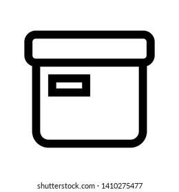 Box icon or logo in modern style. High quality for web site design and mobile apps. Vector illustration on a white background. - Vector
