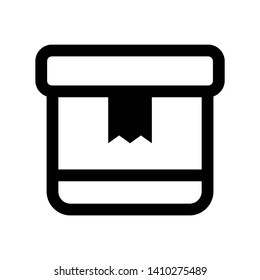 Box icon or logo in modern style. High quality for web site design and mobile apps. Vector illustration on a white background. - Vector
