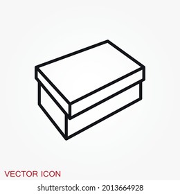 Box icon or logo in modern style.