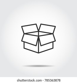box icon or logo packaging vector illustration