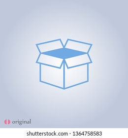 Box icon  in modern linear style. High quality black outline image for web site design and mobile apps. Boxing vector illustration on a white background.