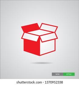 Box icon  in modern linear style. High quality black outline image for your web - site design and mobile apps. Boxing vector illustration on a white background.