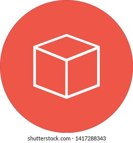 box icon  in modern linear style. High quality black  image for your web - site design and mobile apps. Boxing vector illustration on a white background.