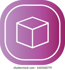 box icon  in modern linear style. High quality black  image for your web - site design and mobile apps. Boxing vector illustration on a white background.