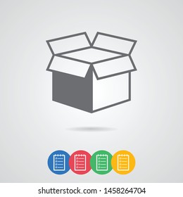 Box icon in modern linear style. High quality black outline image for web - site design and mobile apps. Boxing vector illustration on a white background. The sign of a box.