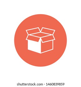 Box icon in modern linear style. High quality black outline image for web - site design and mobile apps. Boxing vector illustration on a white background. The sign of a box.