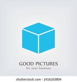 Box icon  in modern  style. Black  image for your web - site design and mobile apps. Boxing vector illustration.