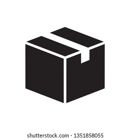 box icon  in modern  style. High quality black  image for your web - site design and mobile apps. Boxing vector illustration.