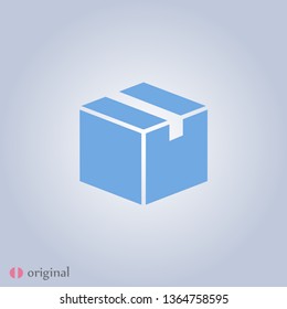 box icon  in modern  style. High quality black  image for your web - site design and mobile apps. Boxing vector illustration.