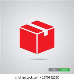 box icon  in modern  style. High quality black  image for your web - site design and mobile apps. Boxing vector illustration.