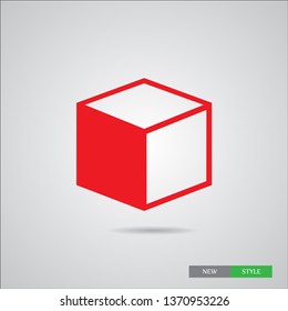 A box icon  in modern style. High quality black outline image for  your web site design and mobile apps. Boxing vector illustration on a white background.