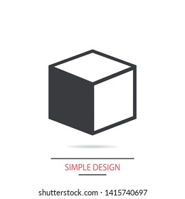A box icon  in modern style. High quality black outline image for  your web site design and mobile apps. Boxing vector illustration on a white background.