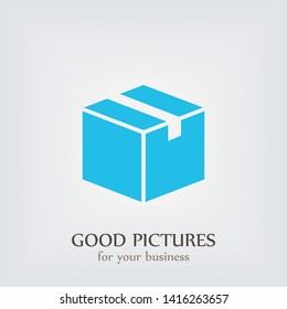 box icon  in modern  style. High quality black  image for your web - site design and mobile apps. Boxing vector illustration.