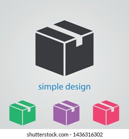 box icon  in modern  style. High quality black  image for your web - site design and mobile apps. Boxing vector illustration.