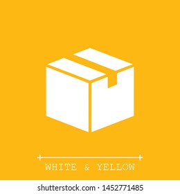 A box icon in modern style. High quality black image for your web - site. The sign of a box. The symbol of a box. Boxing vector illustration.