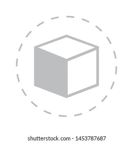 A box icon in modern style. High quality black outline image for your web site design and mobile apps. Boxing vector illustration on a white background.