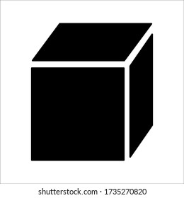 Kästchen-Symbol auf weißem Hintergrund