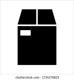Kästchen-Symbol auf weißem Hintergrund