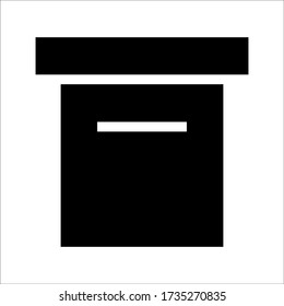 box icon on white background