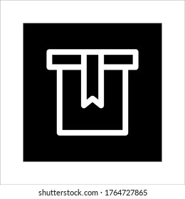box icon on white background