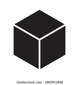 Icono de caja en fondo blanco